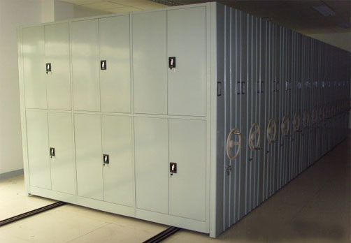 章丘制造档案室用移动密集柜